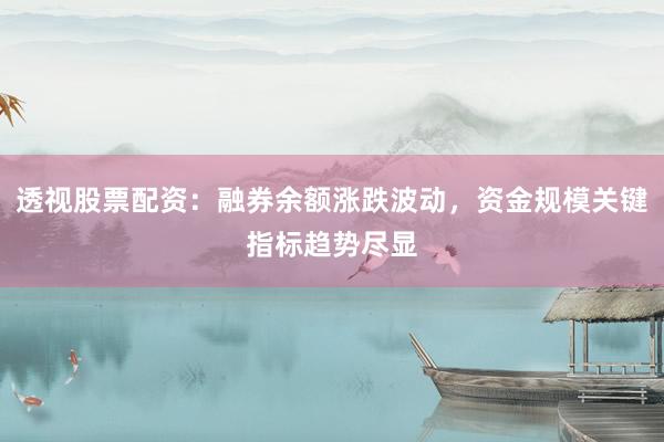 透视股票配资：融券余额涨跌波动，资金规模关键指标趋势尽显