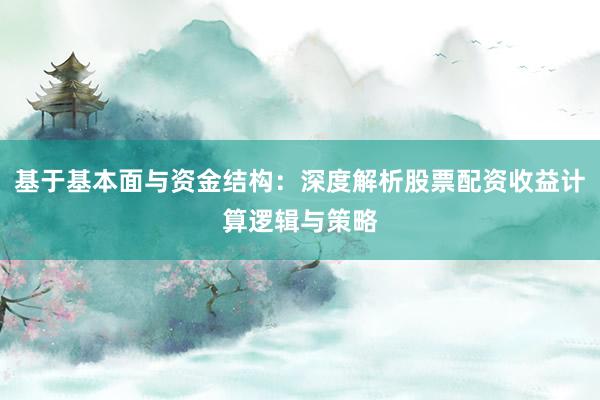 基于基本面与资金结构：深度解析股票配资收益计算逻辑与策略
