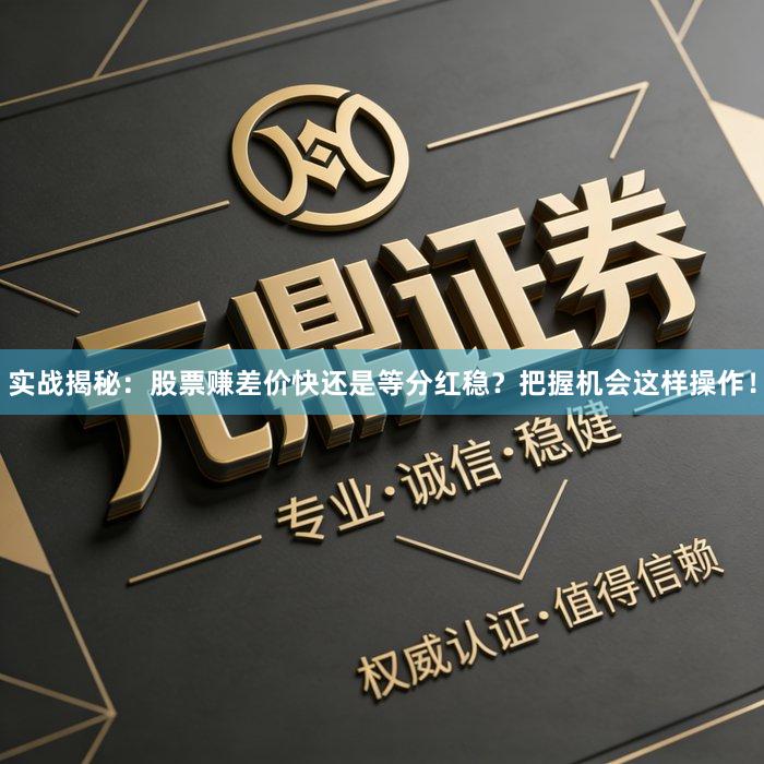 实战揭秘：股票赚差价快还是等分红稳？把握机会这样操作！
