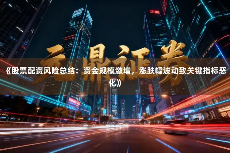 《股票配资风险总结：资金规模激增，涨跌幅波动致关键指标恶化》