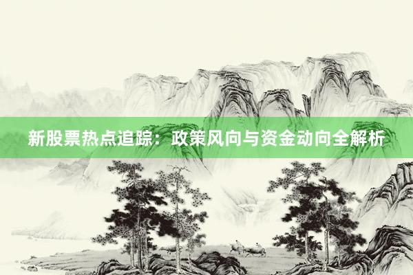 新股票热点追踪：政策风向与资金动向全解析