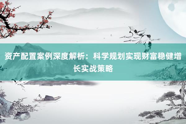 资产配置案例深度解析：科学规划实现财富稳健增长实战策略