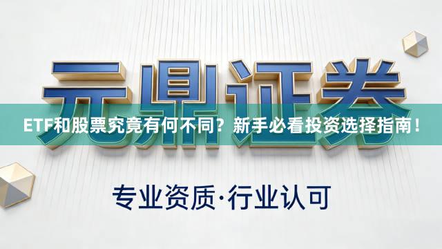 ETF和股票究竟有何不同？新手必看投资选择指南！