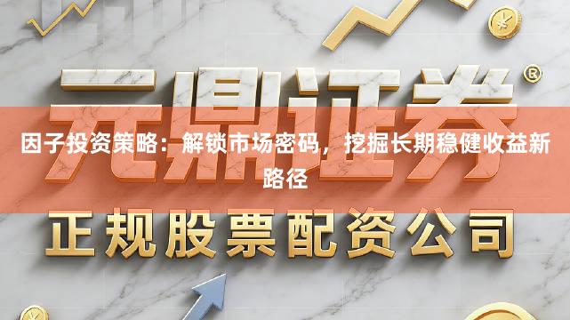 因子投资策略：解锁市场密码，挖掘长期稳健收益新路径