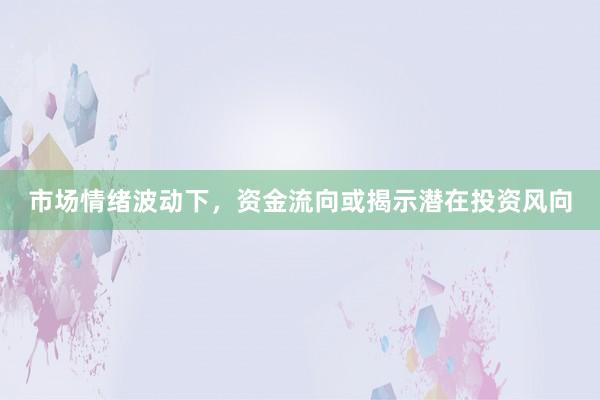 市场情绪波动下，资金流向或揭示潜在投资风向